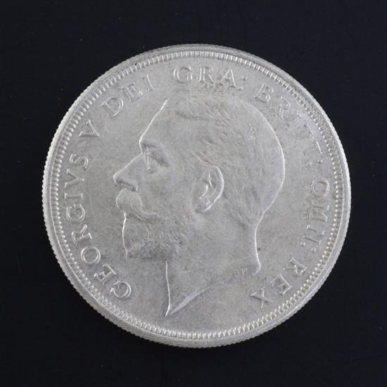 A George V crown 1928, GEF and lustrous